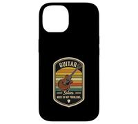 Retro Guitar Solves Most Of My Problems Funny Guitarist Case for iPhone 14