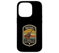 Retro Guitar Solves Most Of My Problems Funny Guitarist Case for iPhone 14 Pro