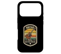 Retro Guitar Solves Most Of My Problems Funny Guitarist Case for iPhone 17 Pro