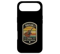 Retro Guitar Solves Most Of My Problems Funny Guitarist Case for iPhone Air