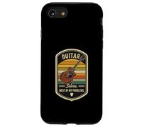 Retro Guitar Solves Most Of My Problems Funny Guitarist Case for iPhone SE (2020) / 7/8
