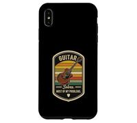 Retro Guitar Solves Most Of My Problems Funny Guitarist Case for iPhone XS Max