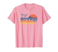 Retro Gulf of Mexico Forever 1550 Liberal El Golfo De Mexico T-Shirt, Men, Pink, 3X-Large