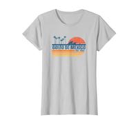 Retro Gulf of Mexico Forever 1550 Liberal El Golfo De Mexico T-Shirt, Women, Silver Grey, X-Small