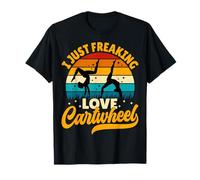 Retro Gymnastics Tumbling - I Just Freaking Love Cartwheels T-Shirt