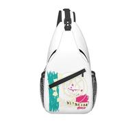 Retro H Workaholics Blink 182 Chest Bag Men Sling Crossbody Backpack Chest Bag Travel Hiking Daypack Shoulder Bag