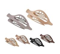 Retro Hair Claws - Pc Classic Flat Clamp, Durable French Design, Non Slip Grip Ensuring Comfortable Hold | Chic Accessory for Thick Thin Locks Casual Outings Office Styling Daily Grooming Needs