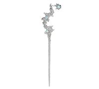 Retro Hair Stick Pin Hair Fork for Girls Bride Cosplay Party Black Silver Color