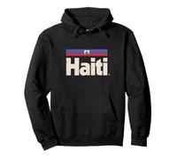 Retro Haiti Flag Haitian Caribbean Ayiti Pullover Hoodie