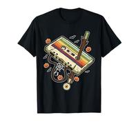 Retro Halloween Cassette Scary Spooky Music Horror Men Women T-Shirt