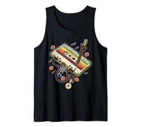 Retro Halloween Cassette Scary Spooky Music Horror Men Women Tank Top