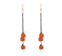 Retro Halloween Dangle Earrings for Women Spider Pumpkin Skull Tassel Earrings Spooky Black Halloween Earrings Holiday Party Jewelry Gifts, S, Zinc, No Gemstone