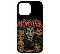 Retro Halloween Monsters Video Game Mummy Cat Werewolf Case for iPhone 13 Pro Max