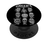 Retro Halloween Monsters Video Game Vampire Witch Pumpkin PopSockets Adhesive PopGrip