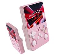 Retro Handheld Game Console, 3.5-inch IPS Screen with 64GB and 128GB Memory, Over 40000 Games, Suitable for Children and Adults As A Portable Game Console pink||128G