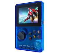 Retro Handheld Game Console Pre-loaded 100 16-Bit Games, Travel-friendly Video Gaming Console with 2.8" Color Screen, Rechargeable Battery, Hand Held Game Console for Boy Girl (Blue)
