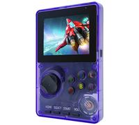 Retro Handheld Game Console Pre-loaded 100 16-Bit Games, Travel-friendly Video Gaming Console with 2.8" Color Screen, Rechargeable Battery, Hand Held Game Console for Boy Girl (Purple)