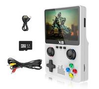 Retro Handheld Game Console Support 10+ emulators, Portable Retro Game Console 3.5 inch Screen with 32G Card 10000+ Classic Games Support TV Output(White)