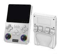 Retro Handheld Game Console with WiFi Multiplayer, Open Source Retro Gaming Support, Compact Portable Design for Travel, ABS Build, Nostalgic Experience(White)