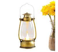 Retro Handheld Lantern - 6.7x6x13.1cm, Electronic Candle Lamp | Vintage LED Camping Lamps - Desktop Decor Lantern Ornament | Healing Night Light - Holiday Party Decoration