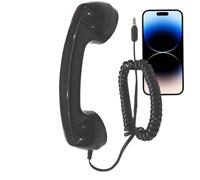 Retro Handset, Classic Telephone Handset, Vintage Wired Handset with Durable Construction and Razor Audio Quality, Lightweight Design Highlights the Nostalgic Look and