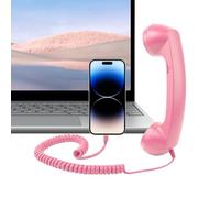 Retro Handset for Mobile Phones, Old Fashioned Phone Style Handset, Practical Phone Accessory Convenient to Use in a Variety of Places, Home, Kitchen, Living Room