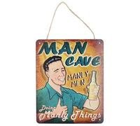 Retro Hanging 'man Cave Manly Men Doing Manly Things 'metal Sign Home Gift