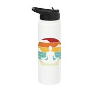 Retro Hatha Asanas Kundalini Ashtanga Yogi Yoga Stainless Steel Insulated Water Bottle