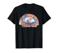 Retro Hawaii Aloha State-of Mind Vintage Floral Coastal T-Shirt