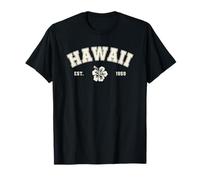 Retro Hawaii Aloha State-of Mind Vintage Floral Island T-Shirt