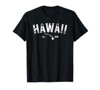 Retro Hawaii Aloha State-of Mind Vintage Floral Tropical T-Shirt