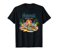 Retro Hawaii Aloha State-of Mind Vintage Floral Warm Beach T-Shirt