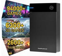 Retro HDD 18TB Retro Gaming HDD Hard drive 6in1 94000+ 3D Ready Games, Classics, 3A 6300+, USB 3.0, 18TB Portable External Game Hard Drive Disk for Win 7/8/10/11