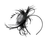 Retro Headband - Mesh Hat Hairpiece, Vintage Headwear for Social Events, Elegant Fabric Head Accessory with Decorative Feature, Style Gear, Classic Headwear for Costume Parties