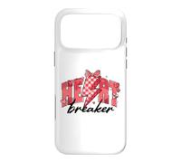 Retro Heart breaker Checkered Single Valentine Coquette bow Case for iPhone 17 Pro Max
