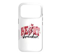 Retro Heart breaker Checkered Single Valentine Coquette Case for iPhone 17 Pro
