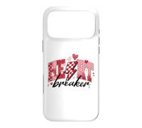 Retro Heart breaker Checkered Single Valentine Coquette Case for iPhone 17 Pro Max