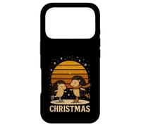 Retro Hedgehog Ice Skating Christmas Winter Holiday Case for iPhone 17 Pro