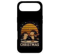 Retro Hedgehog Ice Skating Christmas Winter Holiday Case for iPhone Air