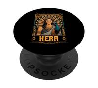 Retro Hera Peacock Ancient Greece Goddess Greek Myth PopSockets Adhesive PopGrip
