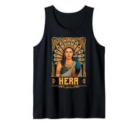 Retro Hera Peacock Ancient Greece Goddess Greek Myth Tank Top