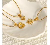 Retro high-end stainless steel tarot necklace for women, all-match personality jewelry