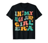 Retro High Jump Girl Groovy High Jumping Athlete T-Shirt