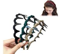 Retro High Skull Pearl Headband, Basicallyt/Probabledy/Basically/Probability High Skull Headband, Vintage High Cranium Artificial Pearl Hairband, Elegant Artificial Hairbands (3pcs-A)