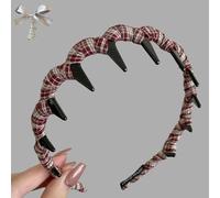 Retro High Skull Pearl Headband, Vintage High Cranium Artificial Pearl Hairband, Pearls Headband with Teeth (Type 1)