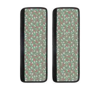 Retro Hippie Groovy Mushroom Refrigerator Door Handle Covers Set of 2, Non Slip Adjustable Fridge Handle Covers, Appliance Handle Covers for Dishwasher Oven Kitchen Decor