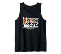 Retro History Teacher Ancient Groovy Back School Tank Top