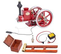 Retro Hit-and-Miss Metal Engine Model, Hm-01 7cc 4-Stroke Horizontal Ic Engine, Educational Kit for Adults
