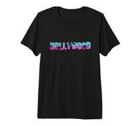 Retro Hollywood California Beach Sunset LA Palm Trees Cheap Premium T-Shirt