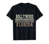 Retro Hollywood Florida Value Graphic T-Shirt, Men, Black, XL